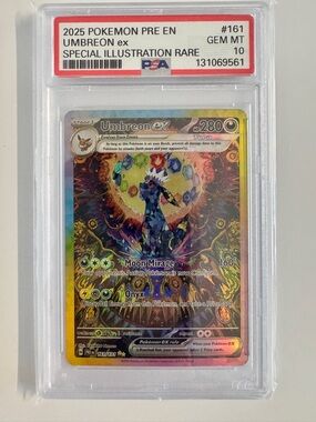 Umbreon ex Special Illustration Rare Holographic Card - PSA GEM MT 10